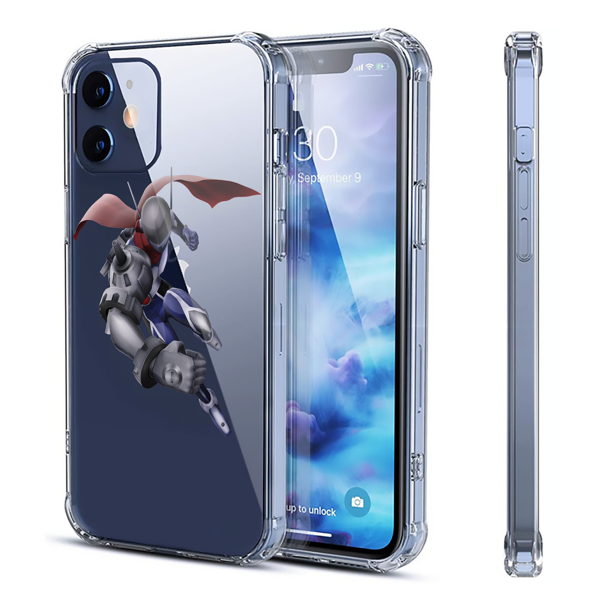 （画像用） Digimon デジタルモンスター/デジモン 【iPhone 12シリーズ対応】透明スマホケース（クリアソフトケース）